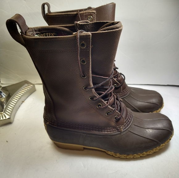LL Bean Maine Hunting Shoe Gore-Tex Thinsulate Leather Duck Boots Men’s sz 7 - Picture 2 of 13